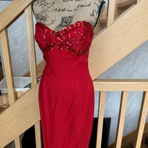 Red dress formal